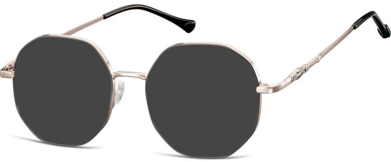 SFE-10673 sunglasses in Shiny Light Gunmetal/Matt Black