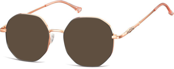 SFE-10673 sunglasses in Shiny Pink Gold/Matt Black